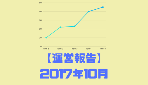 【運営報告】2017年10月　ブログ開始1ヶ月経過